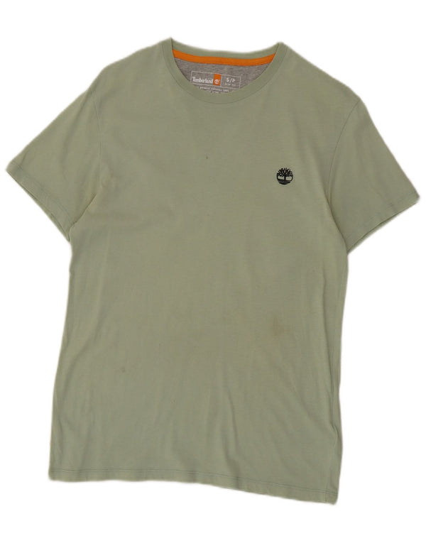 Camiseta masculina Timberland Slim Fit Top Pequeno Algodão Verde