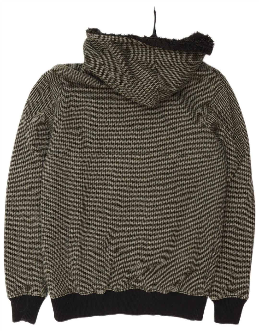 Jaqueta utilitária masculina com capuz QUIKSILVER UK 38 Houndstooth verde médio
