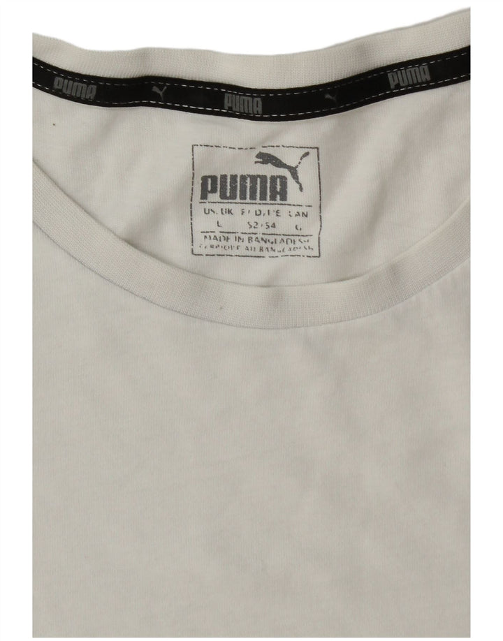 Puma Camiseta Masculina Top Grande Branco