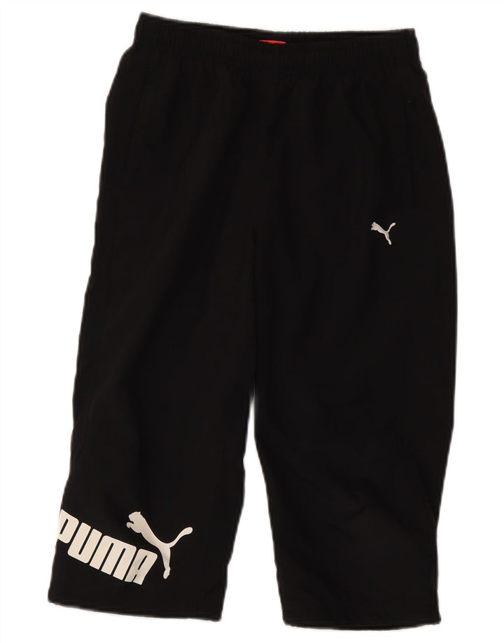 Calças de treino Puma Boys Graphic Capri 11-12 anos pretas