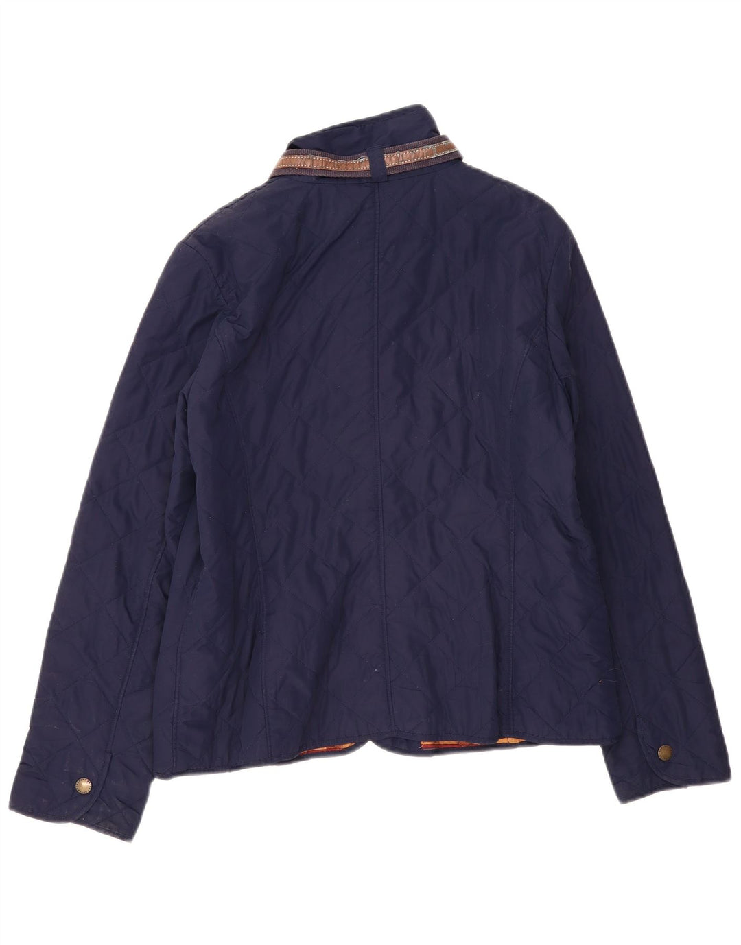 Jaqueta acolchoada feminina Ralph Lauren Reino Unido 16 grande poliéster azul marinho
