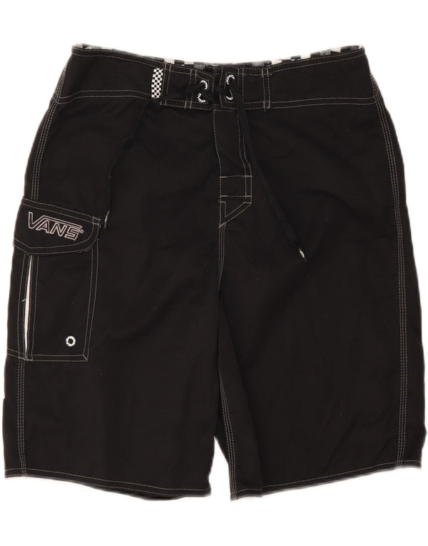 Shorts de natação masculino Vans médio preto poliéster