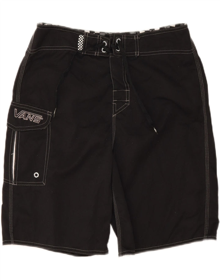 Shorts de natação masculino Vans médio preto poliéster
