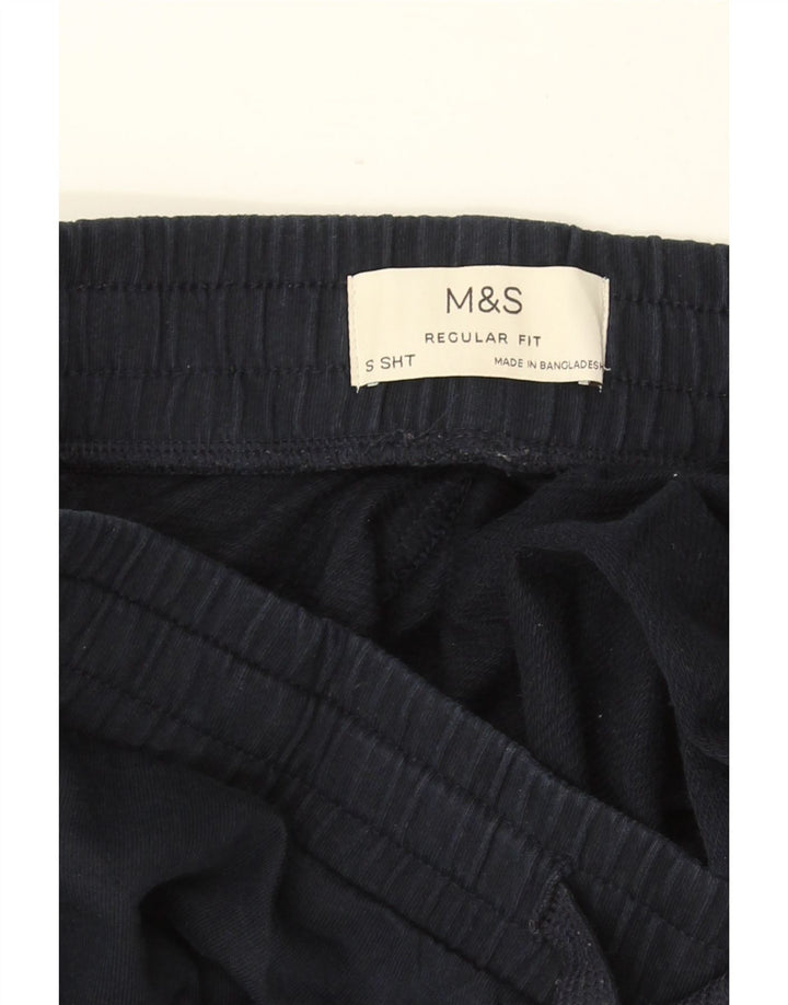 Calça de treino masculina MARKS & SPENCER regular fit pequena azul marinho