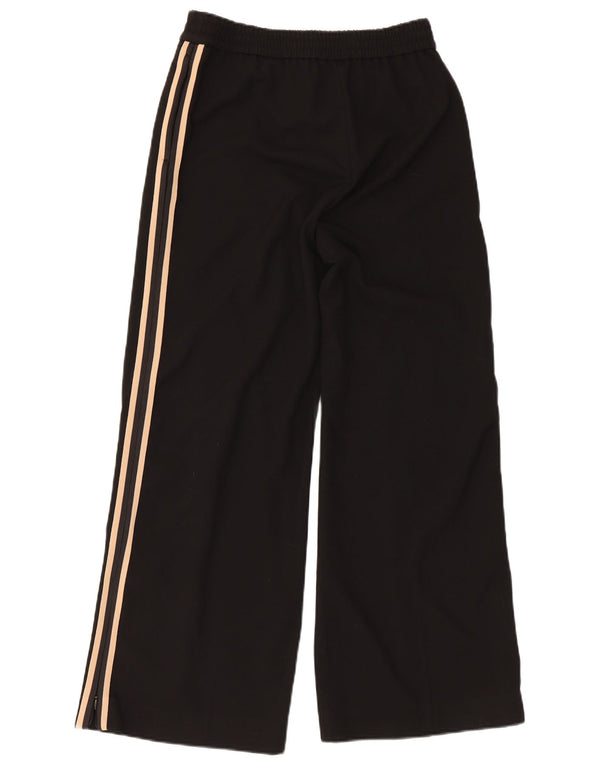 Calça de treino feminina Marks & Spencer Reino Unido 10 pequena preta de poliéster