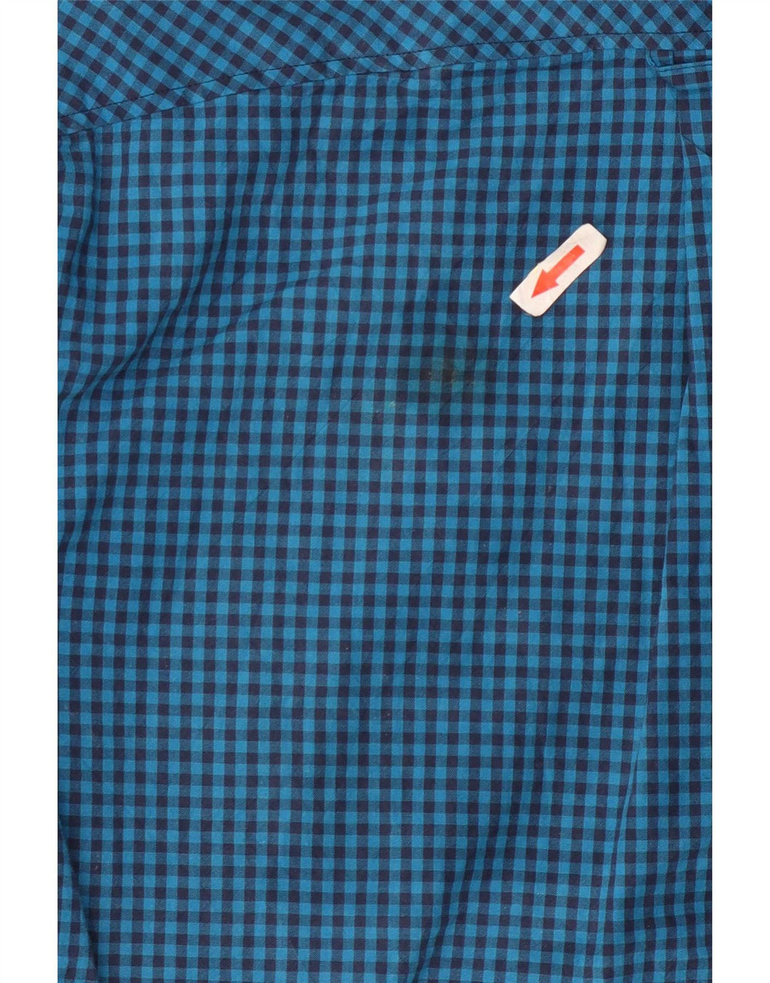 Camisa masculina Ben Sherman pequena algodão guingão azul