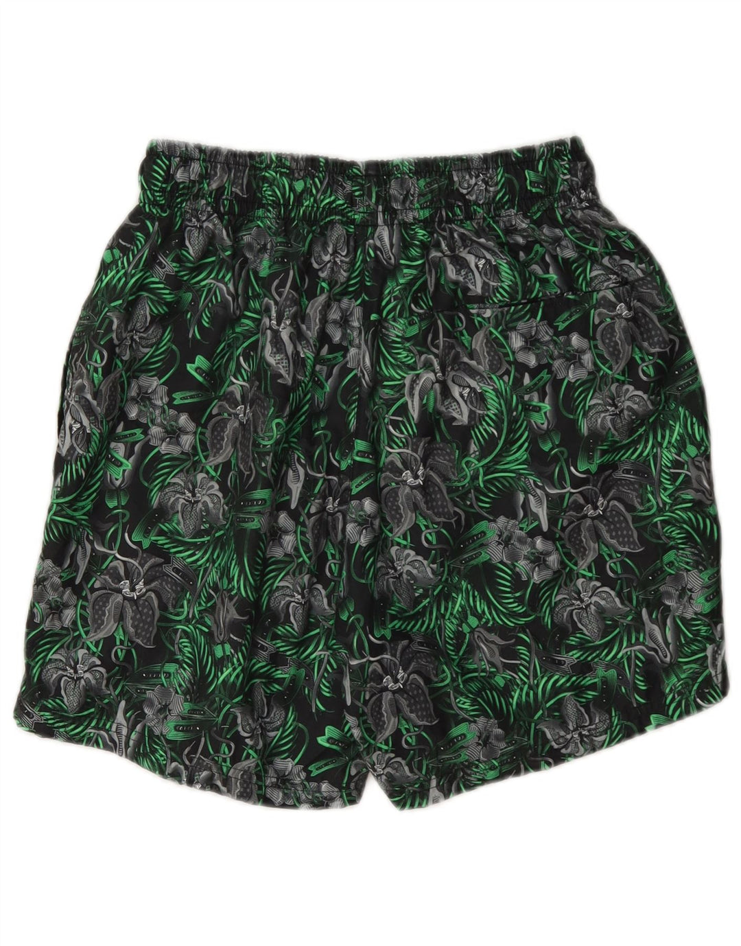 Shorts de natação masculino Nike pequeno verde floral poliéster