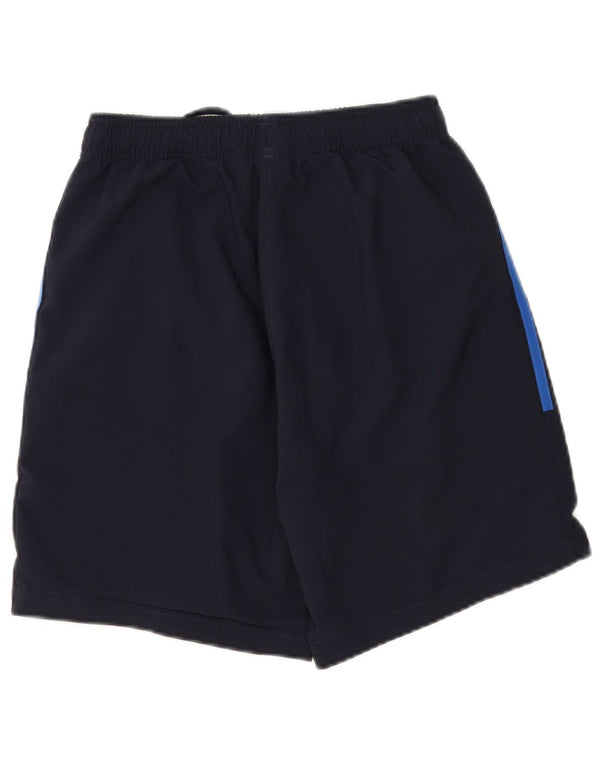 Shorts esportivos masculinos ADIDAS pequenos poliéster azul marinho