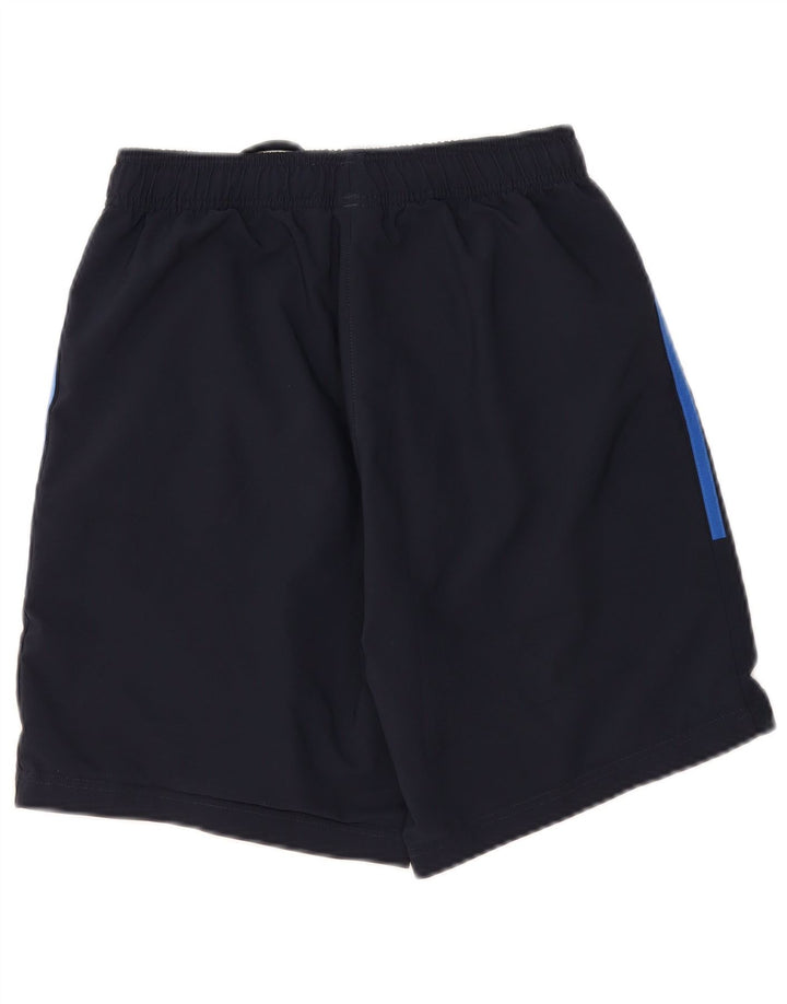 Shorts esportivos masculinos ADIDAS pequenos poliéster azul marinho