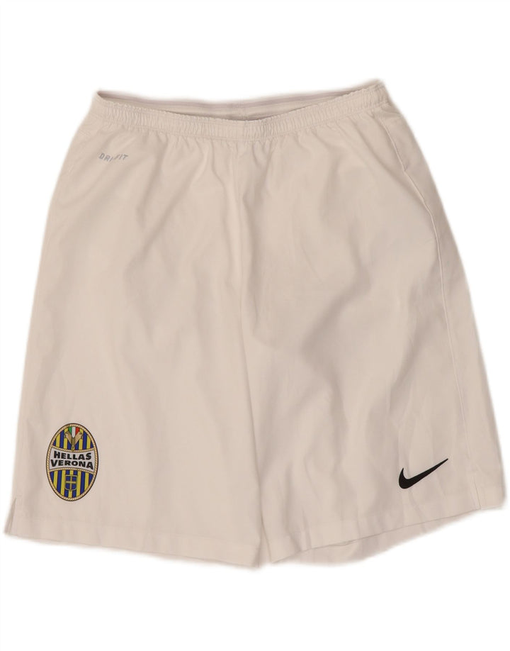 Nike Mens HELLAS VERONA Sport Shorts Médio Branco Poliéster