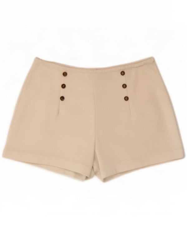 Zara Shorts feminino casual pequeno W26 branco
