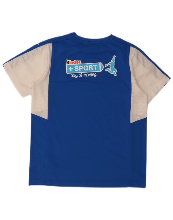 Camiseta Puma Boys Italia Graphic Top 15-16 Anos 2XL Azul Colorblock