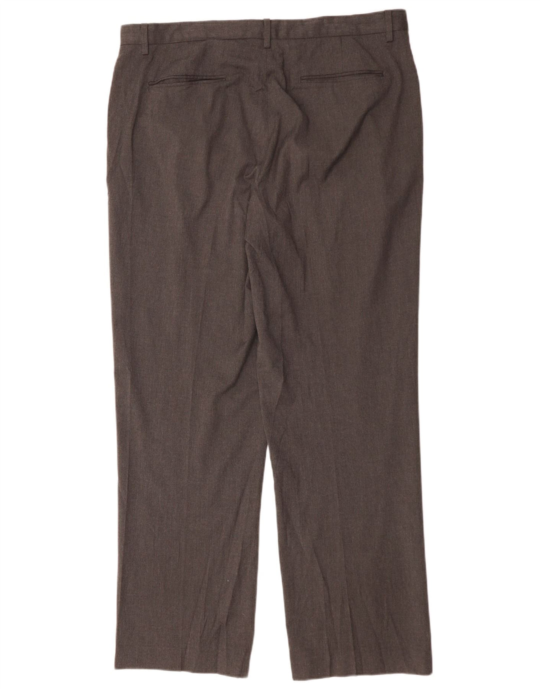 Calça chino reta masculina Calvin Klein W36 L32 poliéster cinza