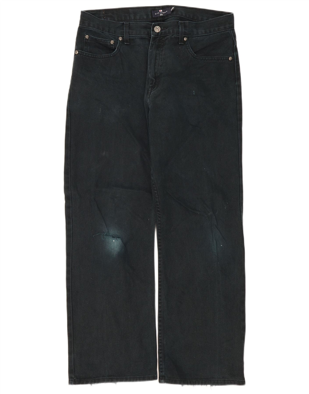 Jeans Marks & Spencer masculino Blue Harbor Straight W34 L29 algodão preto