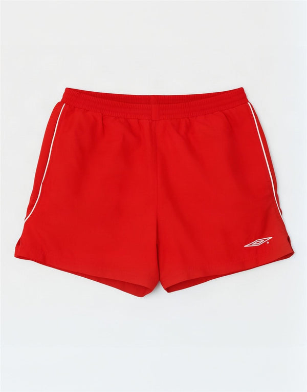Shorts esportivos masculinos Umbro XL poliéster vermelho