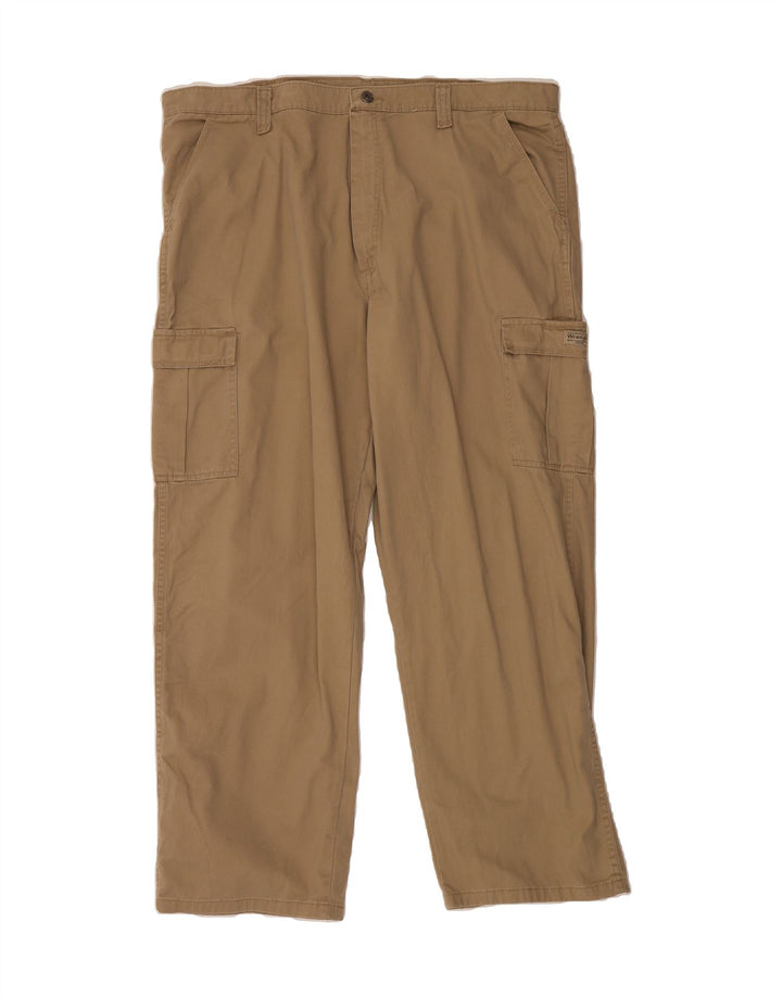 WRANGLER Mens Straight Cargo Trousers  W42 L30 Beige Cotton Vintage Wrangler and Second-Hand Wrangler from Messina Hembry 