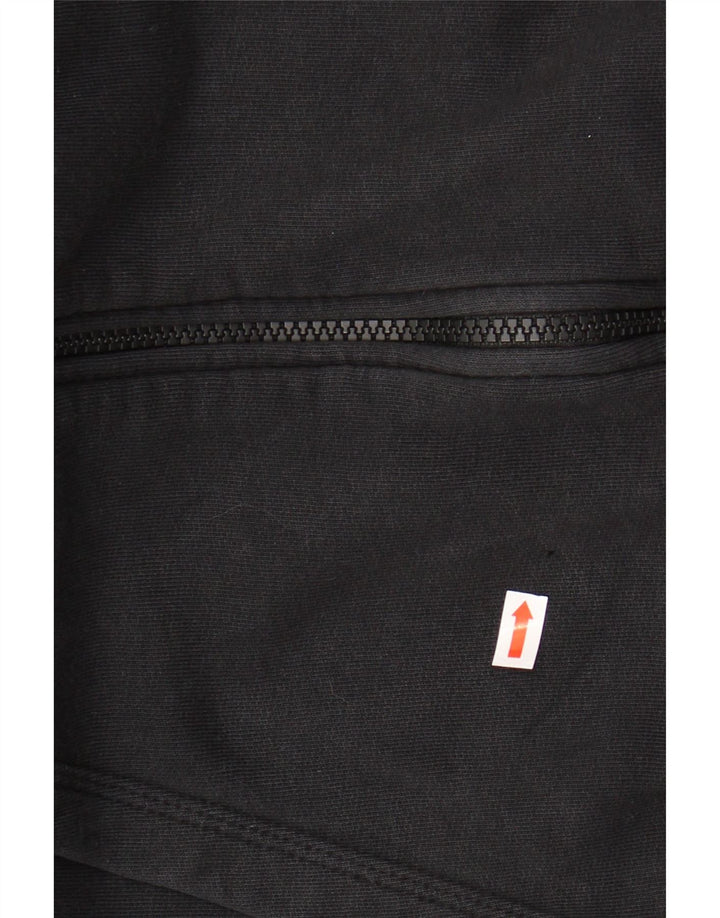 Suéter masculino Nike com capuz e zíper médio preto
