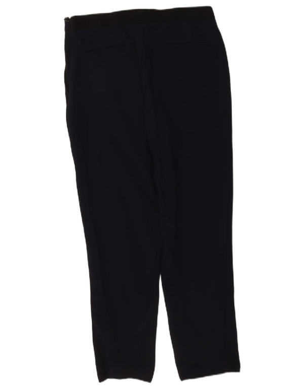 Calça Chino Feminina WHISTLES Reino Unido 10 Pequeno W30 L26 Azul Marinho Colorblock