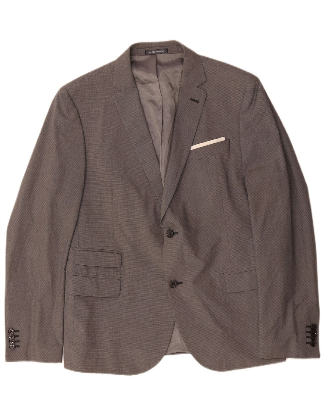 Jaqueta blazer masculina de 2 botões Daniele Alessandrini IT 52 XL cinza Houndstooth