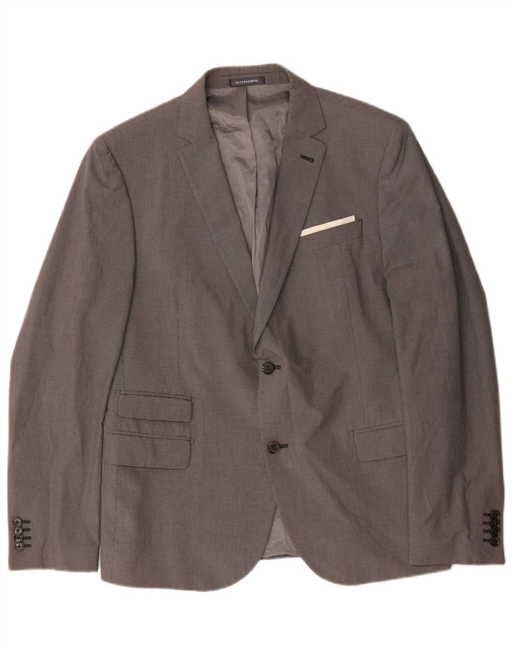 Jaqueta blazer masculina de 2 botões Daniele Alessandrini IT 52 XL cinza Houndstooth