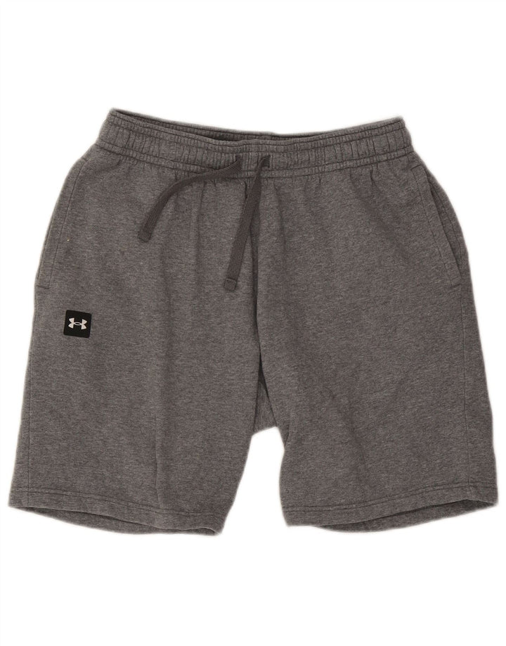 Shorts esportivos masculinos Under Armour grande algodão cinza