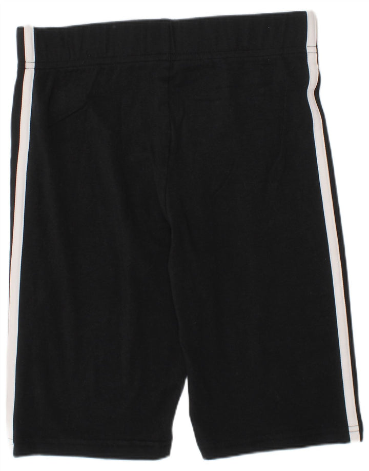 Shorts esportivos femininos Adidas 11-12 anos algodão preto