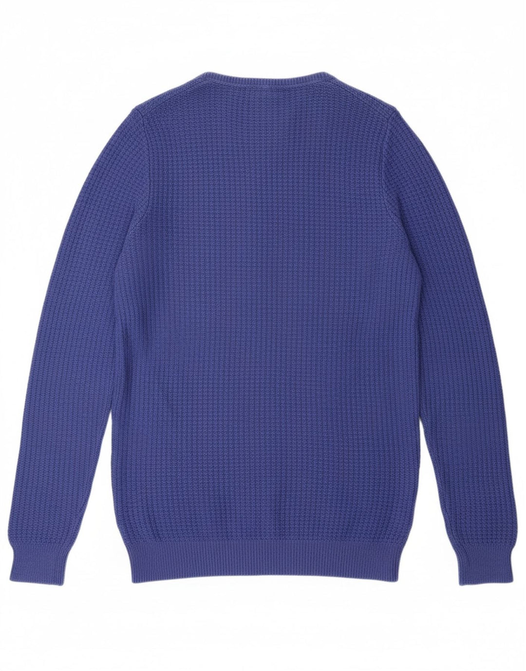 Suéter masculino MASSIMO DUTTI com gola redonda e algodão azul pequeno