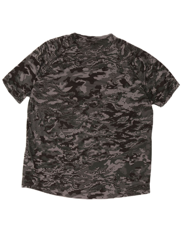 Camiseta masculina Under Armour Top 2XL poliéster camuflado cinza