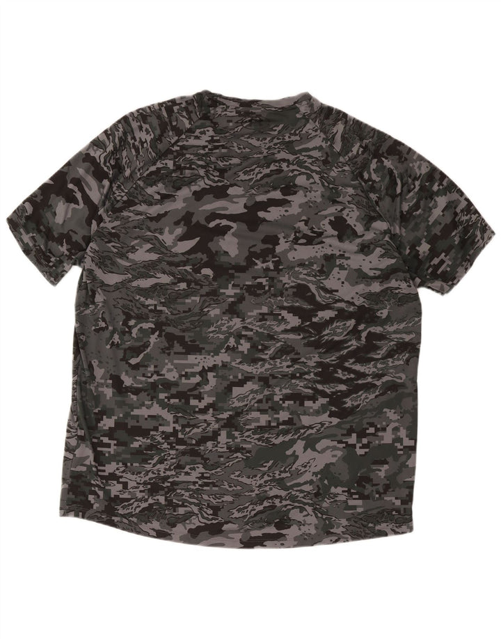 Camiseta masculina Under Armour Top 2XL poliéster camuflado cinza