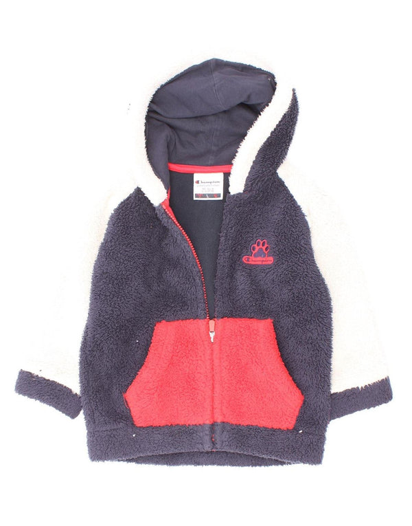 Jaqueta de lã com capuz Champion Baby Boys 18-24 meses Azul marinho Colourblock