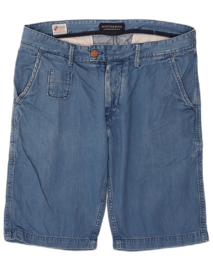 Shorts jeans masculino Scotch & Soda W32 algodão azul médio