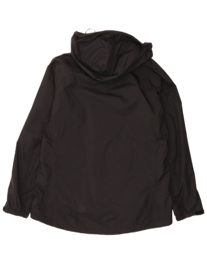 Jaqueta de chuva feminina com capuz Sprayway UK 12 poliamida preta média