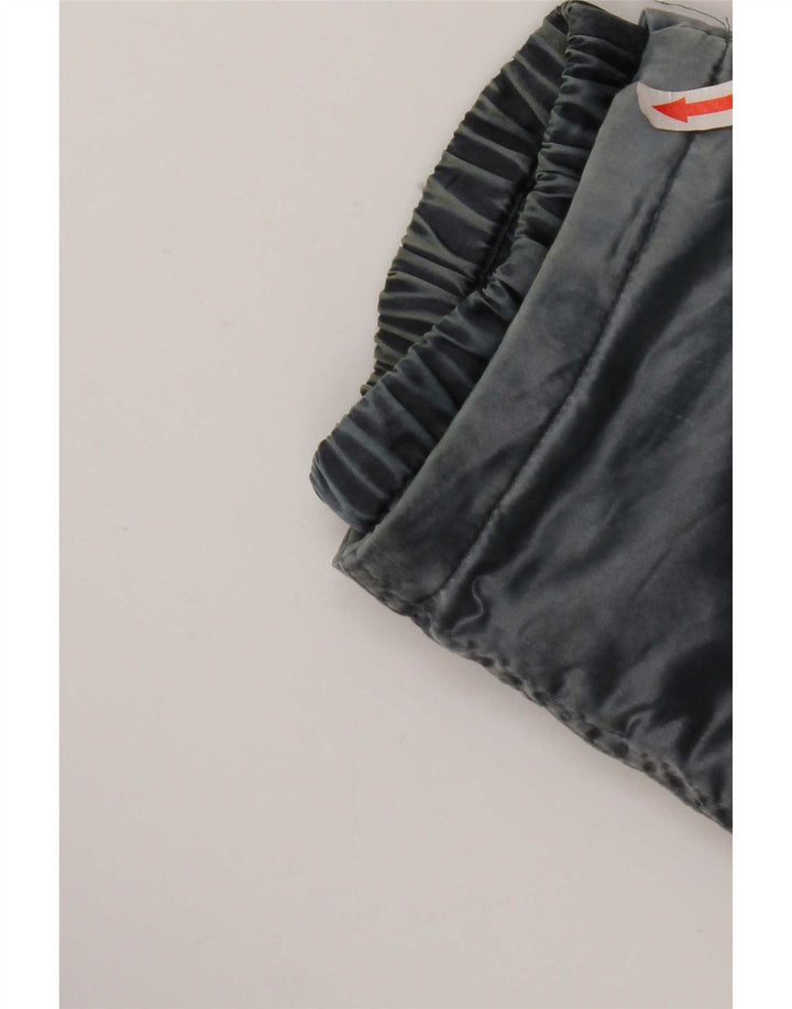Jaqueta corta-vento superdimensionada com capuz feminino vintage IT 44 azul médio