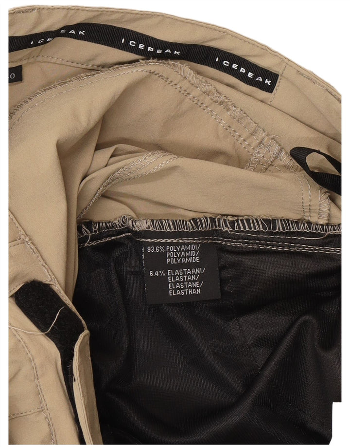 Calça cargo feminina Icepeak para caminhada UE 40 médio W30 L32 poliéster cáqui