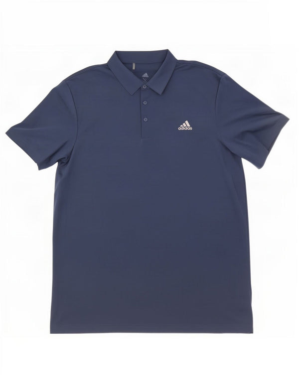 Camisa polo masculina Adidas XL azul marinho poliéster