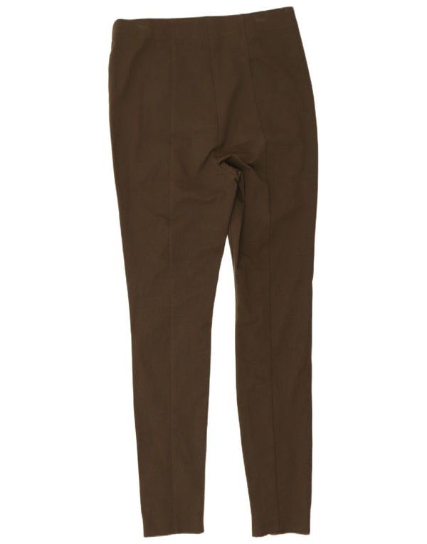 Calça feminina casual skinny Marks & Spencer Reino Unido 12 médio W30 L29 cáqui