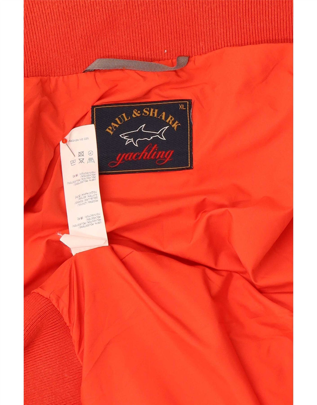 Jaqueta bomber masculina Paul & Shark Yachting Reino Unido 42 XL poliéster vermelho