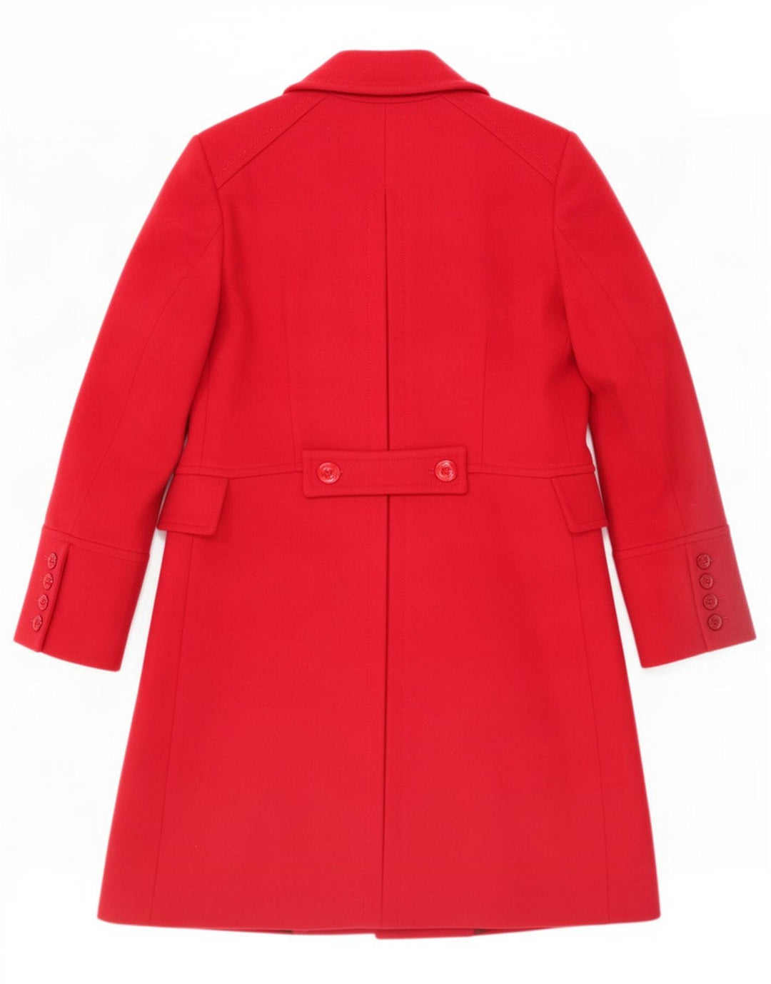 Sobretudo feminino Sisley IT 44 lã vermelha média