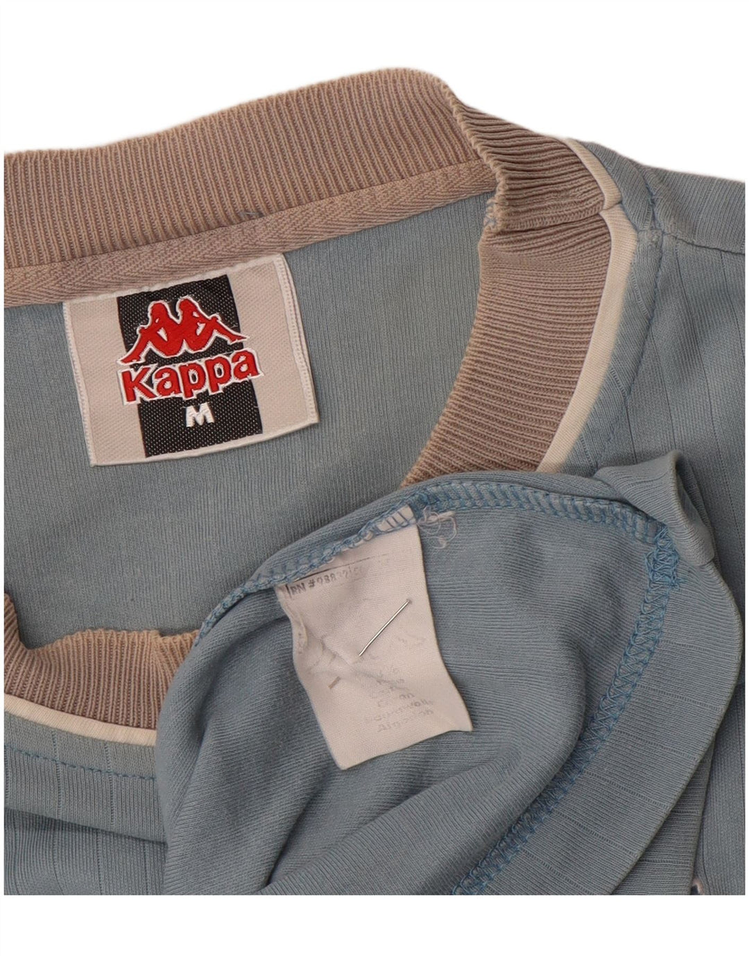 Camiseta masculina Kappa Top médio algodão azul