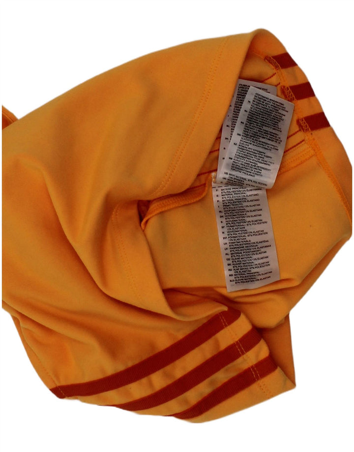 Adidas Womens Sport Bra Top UK 14 Médio Laranja Poliéster