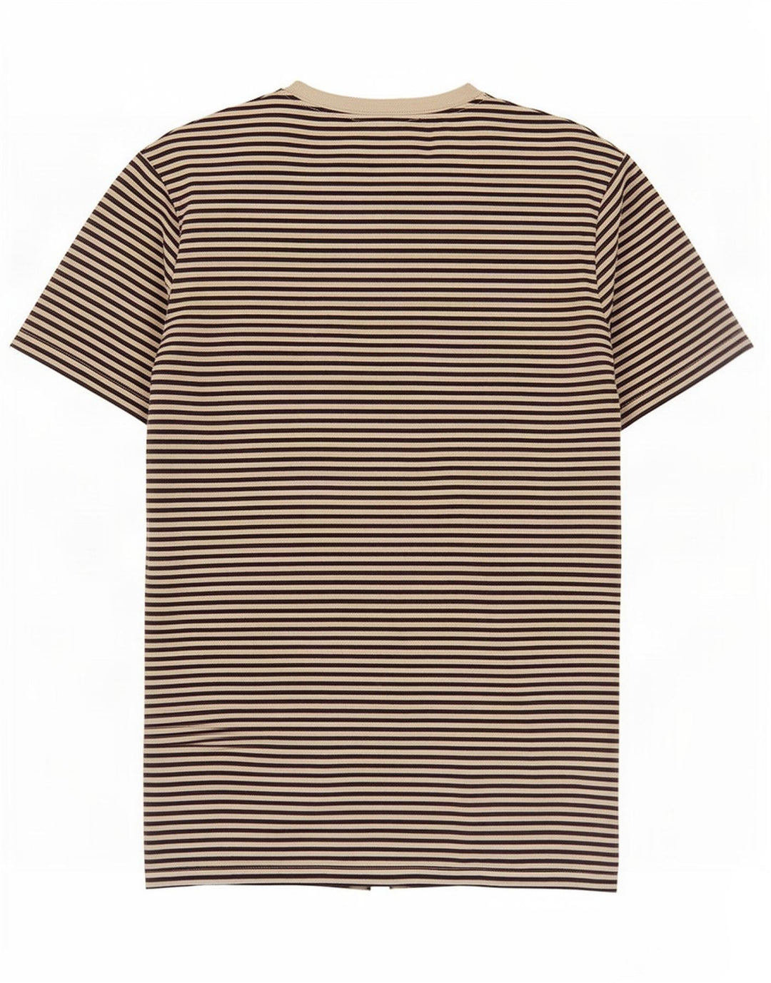Camiseta masculina Fred Perry de algodão listrado branco pequeno