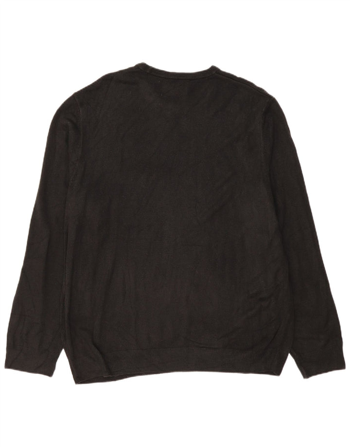 Suéter masculino Marks & Spencer com gola redonda 2XL acrílico preto