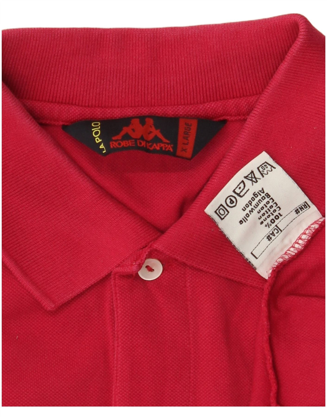 Camisa polo masculina KAPPA XL algodão rosa