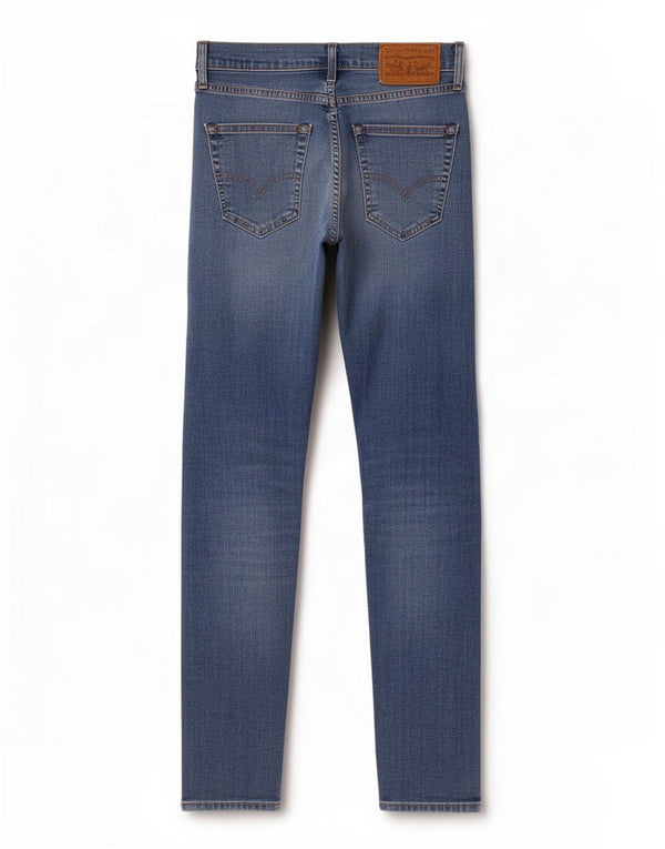 Calça jeans masculina Levi's 512 Slim Fit Tapered W28 L32 azul algodão