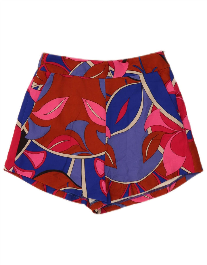 Shorts casual feminino Zara XS W24 poliéster multicolorido