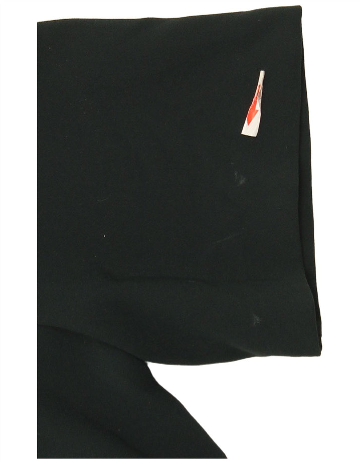 Blusa assimétrica feminina Zara Top UK 16 grande poliéster verde