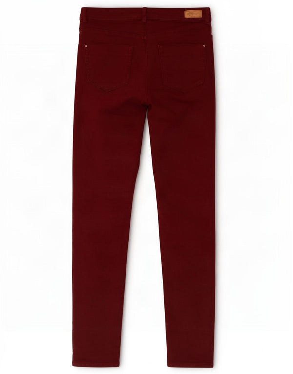 Zara Womens Trafaluc Skinny Jeans EU 38 Pequeno W28 L30 Marrom Algodão