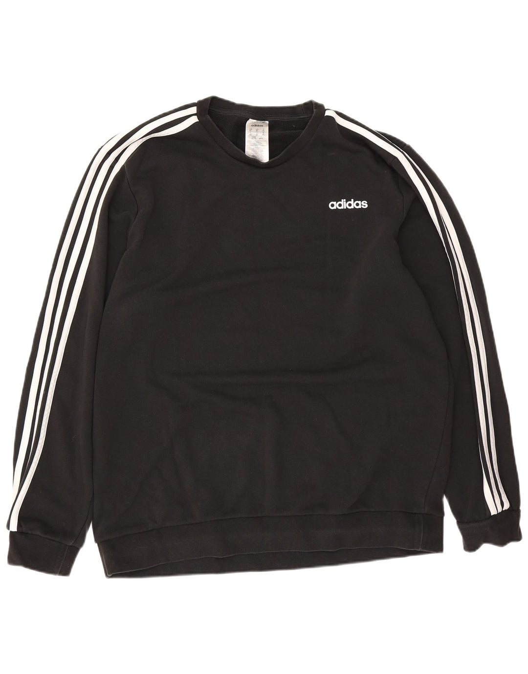 Adidas Mens Moletom Jumper XL Algodão Preto