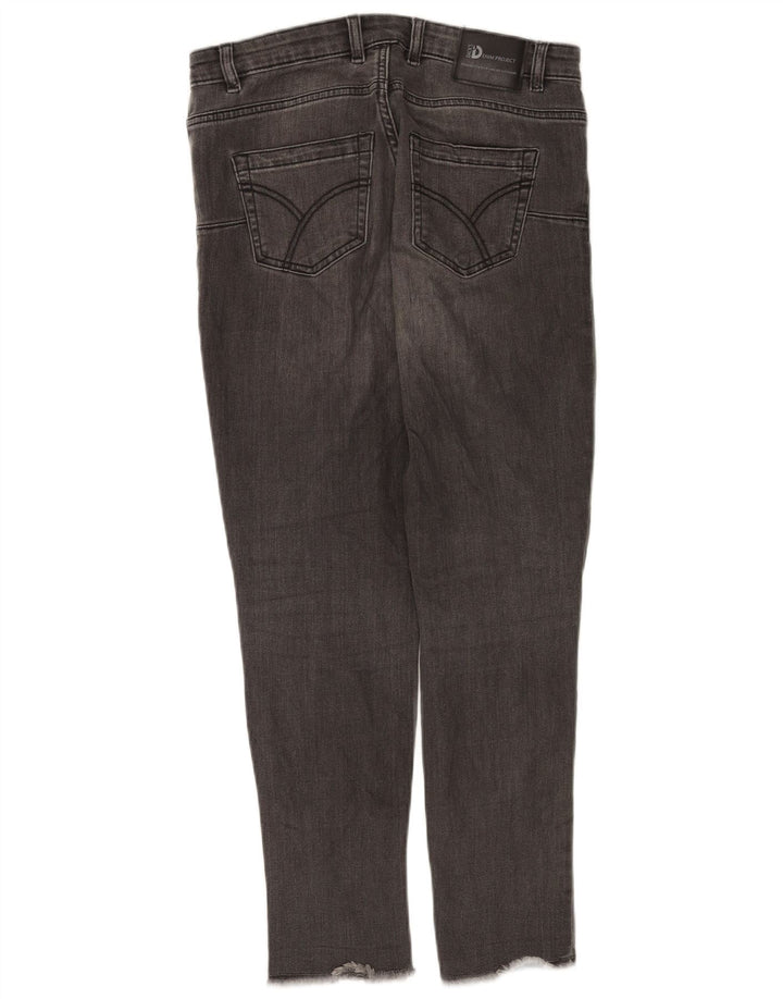 Calça jeans skinny feminina Dack's IT 46 grande W30 L26 cinza