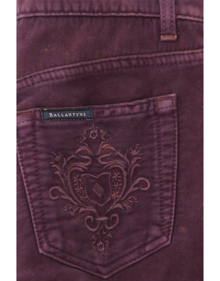 BALLANTYNE Womens Straight Jeans W26 L30 Purple Cotton Vintage Ballantyne and Second-Hand Ballantyne from Messina Hembry 